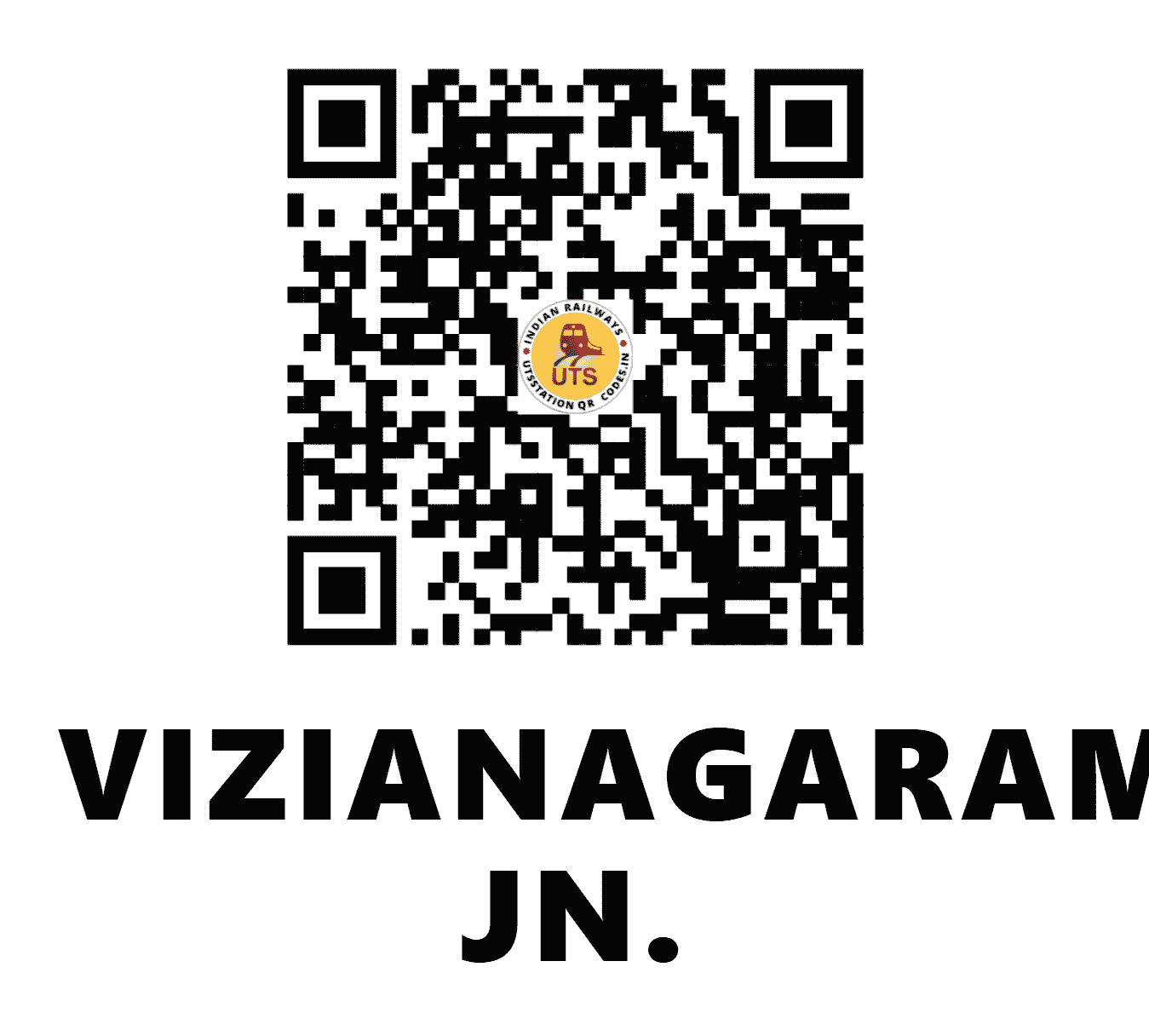 UTS QR Code for VIZIANAGARAM JN. - VZM (EO - ANDHRA PRADESH)